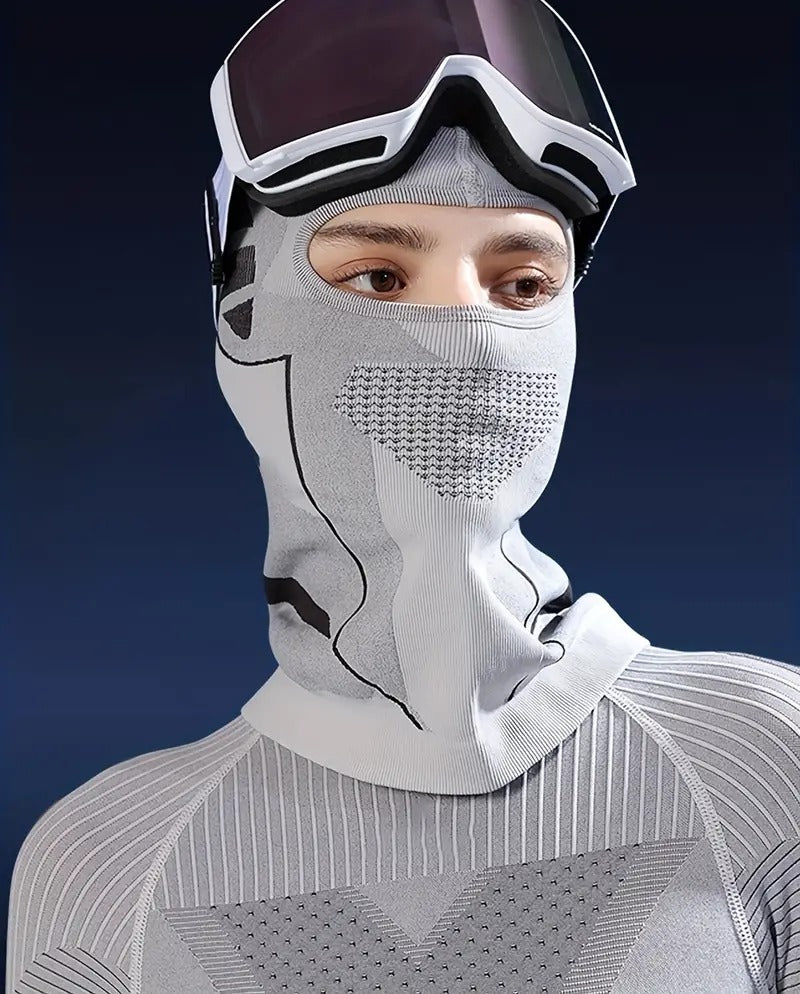 Autumn Winter Warm Balaclava Hat For Men's And Women's, Elastic Breathable Motorcycle Full Face Mask Suitable For Outdoor Sports Hiking Fishing Running Cycling