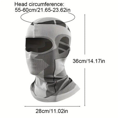 Autumn Winter Warm Balaclava Hat For Men's And Women's, Elastic Breathable Motorcycle Full Face Mask Suitable For Outdoor Sports Hiking Fishing Running Cycling