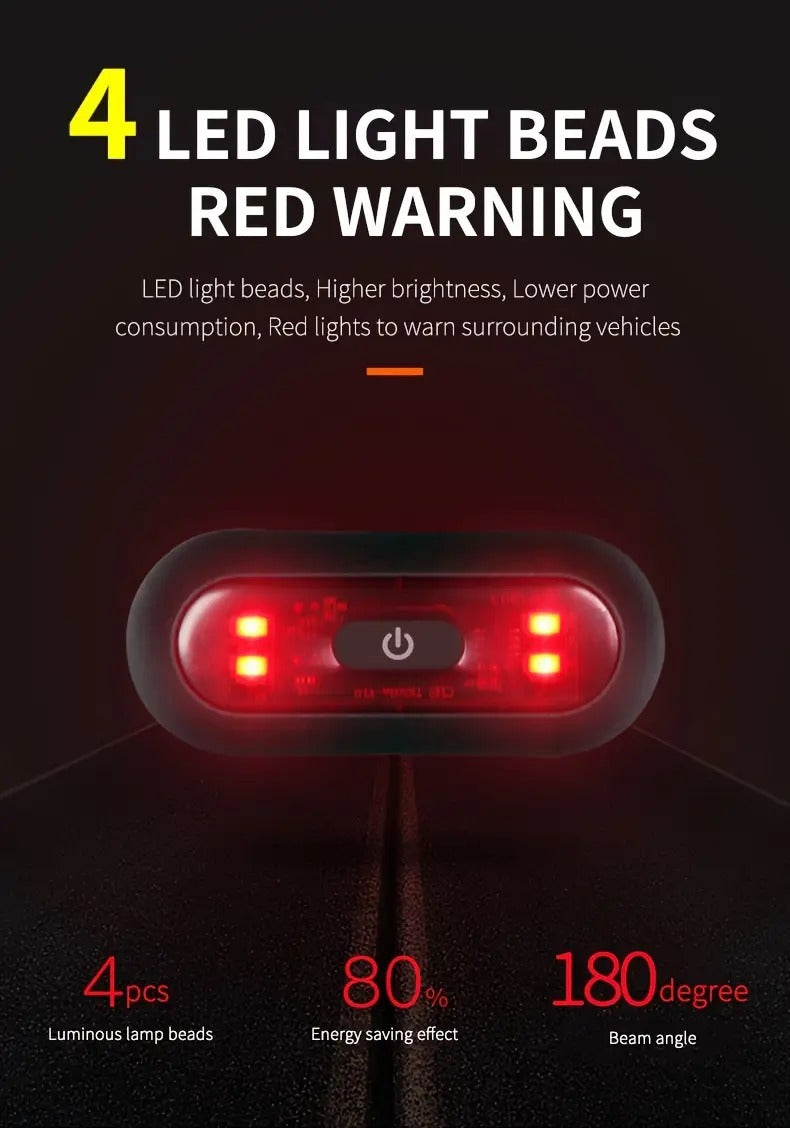 Kihous cycle Lamps LED Safety Rear Lamp Motorcycle Helmet light