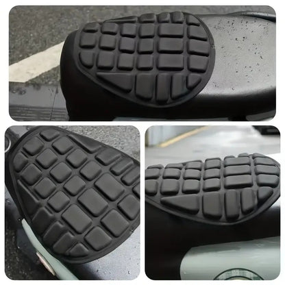 Enhanced 3D Comfort Gel Cushion Designed for Improved Seating with Air Shock Absorption - Soft, Non-Slip, Comfortable, Durable, And Resistant to High Temperatures, Making It a Universal Seat Cushion for Motorcycles And Electric Vehicles