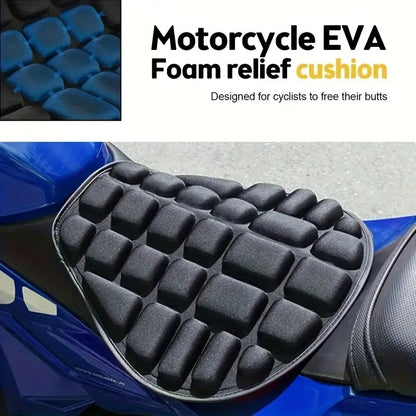 Enhanced 3D Comfort Gel Cushion Designed for Improved Seating with Air Shock Absorption - Soft, Non-Slip, Comfortable, Durable, And Resistant to High Temperatures, Making It a Universal Seat Cushion for Motorcycles And Electric Vehicles