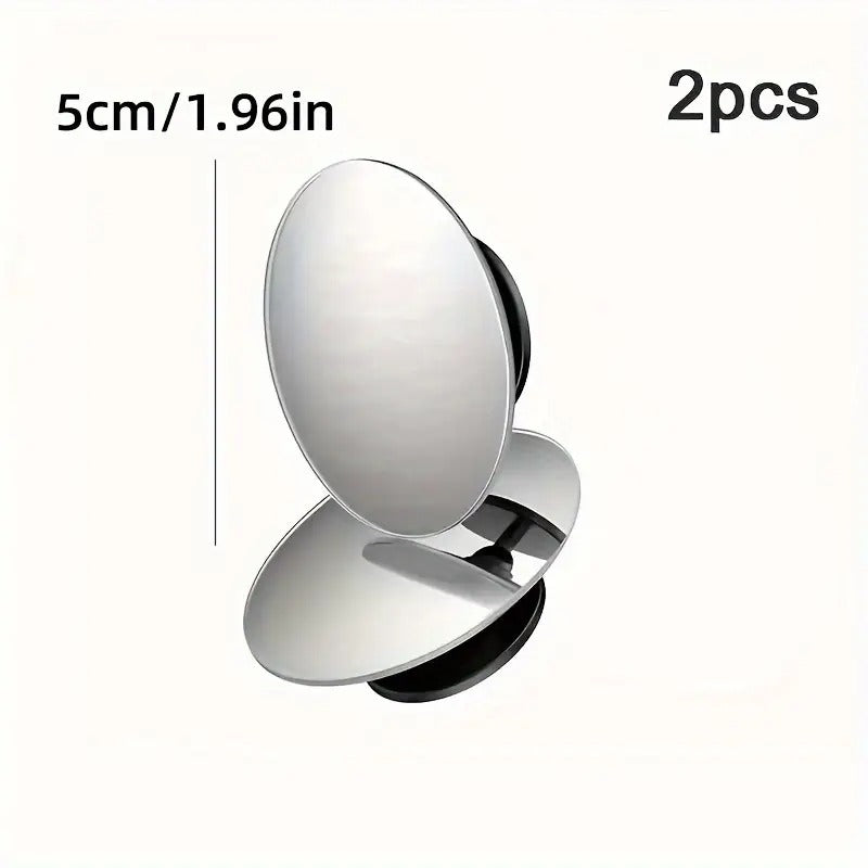 Boost Your Driving Safety with 2pcs 360° Rotatable Car Blind Spot Mirrors! RV Awnings Accessories