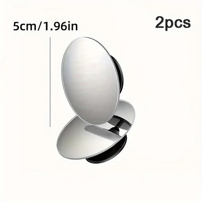 Boost Your Driving Safety with 2pcs 360° Rotatable Car Blind Spot Mirrors! RV Awnings Accessories