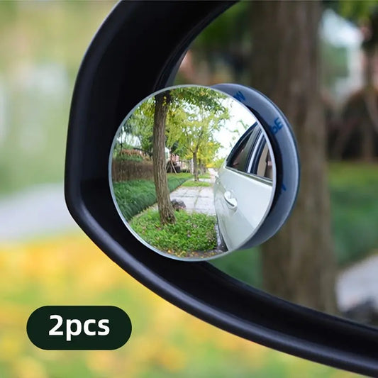Boost Your Driving Safety with 2pcs 360° Rotatable Car Blind Spot Mirrors! RV Awnings Accessories