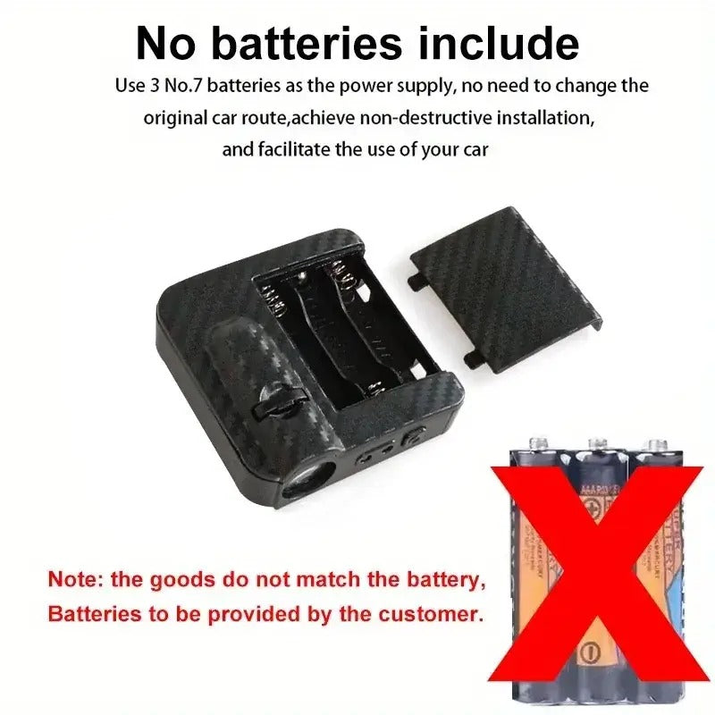 2pcs/set Ultra bright LED door projector light with Angel Wings design Decorative light Ambient light, black carbon fiber finish, illuminating Angel Wings