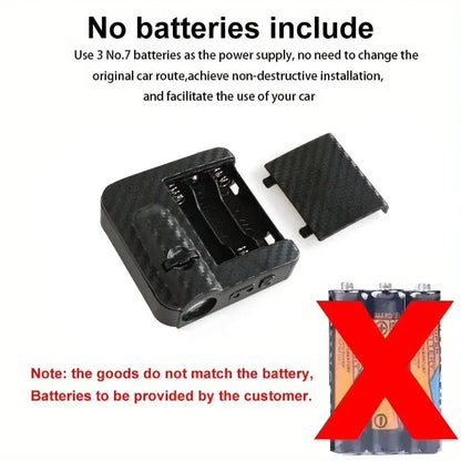 2pcs/set Ultra bright LED door projector light with Angel Wings design Decorative light Ambient light, black carbon fiber finish, illuminating Angel Wings