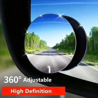 Boost Your Driving Safety with 2pcs 360° Rotatable Car Blind Spot Mirrors! RV Awnings Accessories