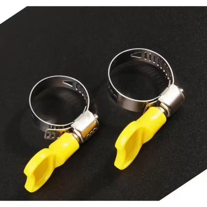 3pcs Manual Fuel Pump Set with Dual Check Valve - Durable Hand Primer for Gas, Diesel, Oil & Water Transfer - Includes 1 Airbag & 2 Clamps, Car Tool, Fuel Line Pump