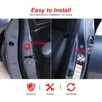 2pcs Universal RGB LED lighting kit, door LED decorative lights, auto parts lights, neon lights, for car, party, family